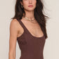 Loretta Romper- Espresso