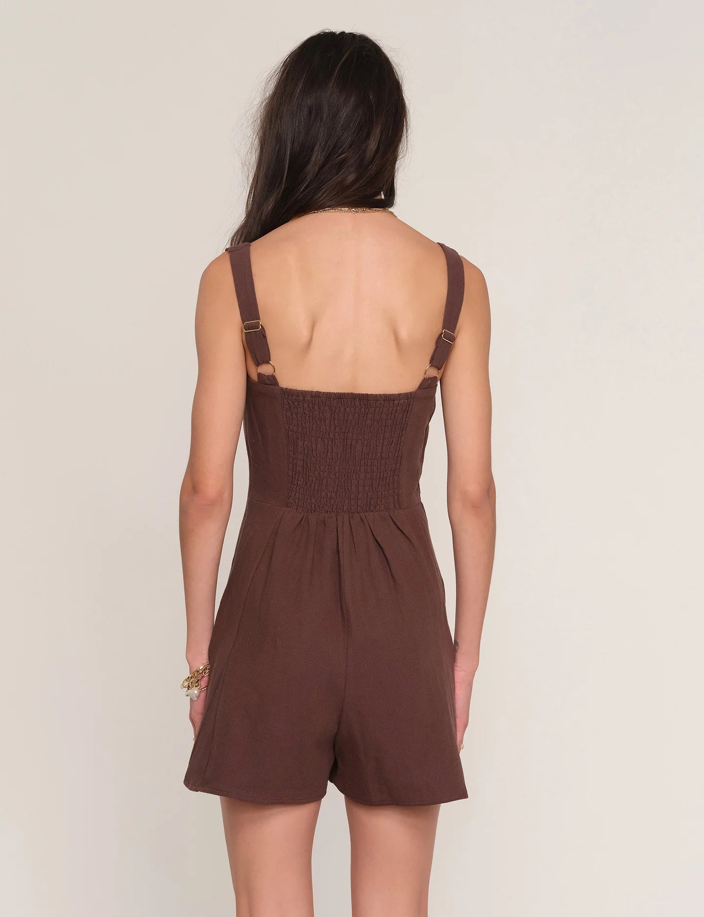 Loretta Romper- Espresso