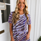 Tiger Sequin Stripe 2 PC SET- Lavender
