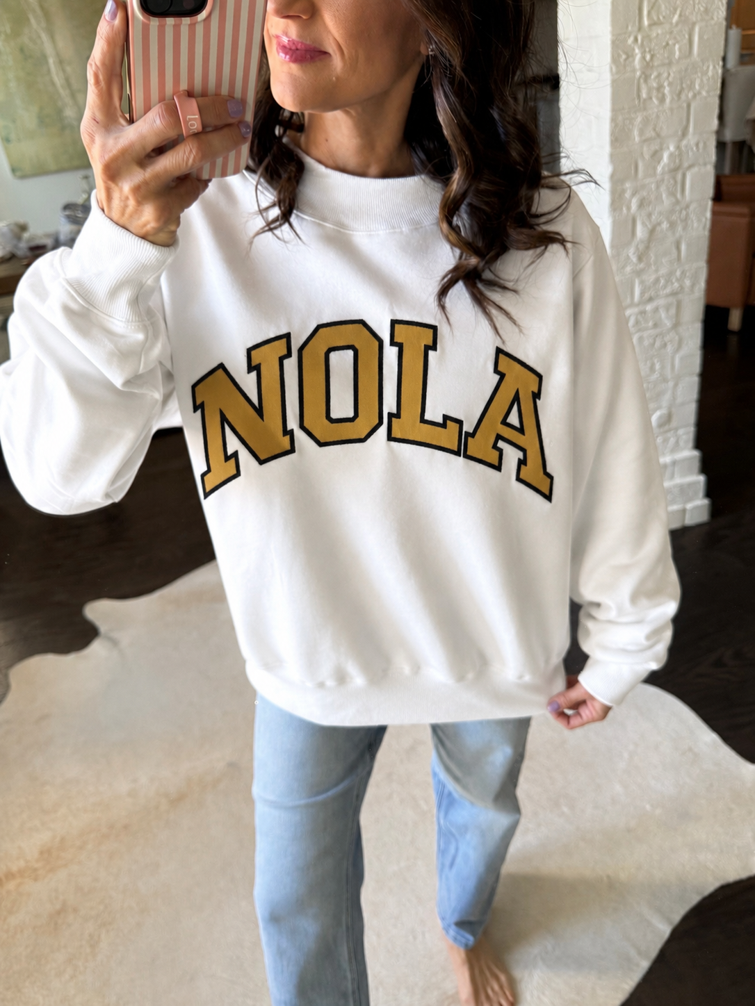 NOLA Mockneck Sweater- White