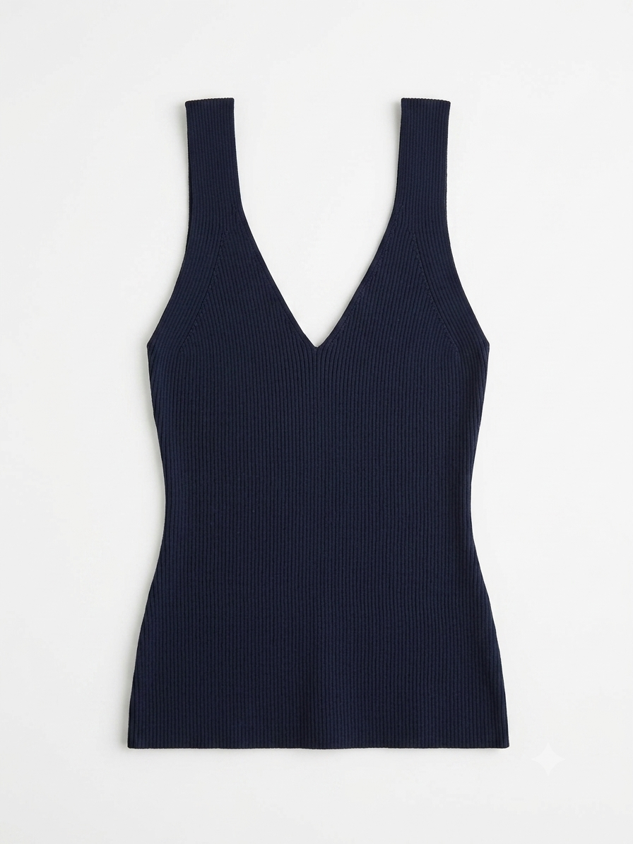 Kaia Tank Top- Navy