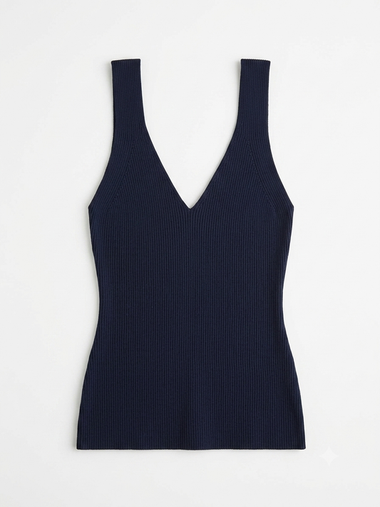 Kaia Tank Top- Navy