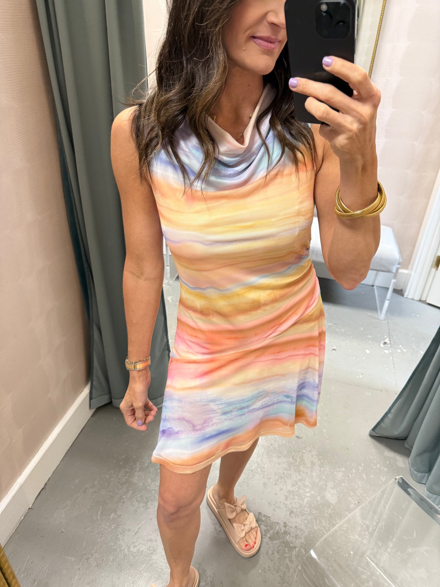 Sunset Promenade Mini Dress