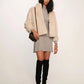 Martha Faux Fur Jacket- Nougat/Taupe