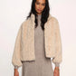 Martha Faux Fur Jacket- Nougat/Taupe