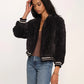 Dallas Faux Fur Jacket- Black