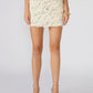 Cindi Feather Skort- Ivory