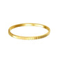 Rectangular Repeat Bangle Bracelet- Gold