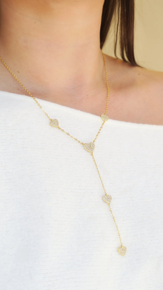 Lots of Love Necklace- Gold