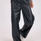 Ranch Rebel Soft Vegan Leather Pants- Black