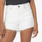 Jane High Rise Denim Shorts- White