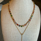 Celeste Colored Tennis Necklace- Multi