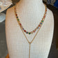 Celeste Colored Tennis Necklace- Multi