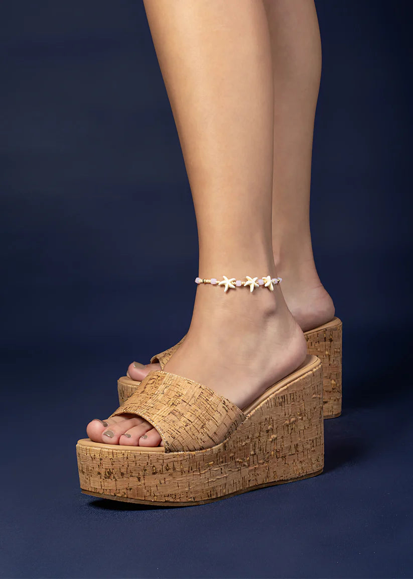 Luna Platform Sandal- Cork
