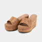 Luna Platform Sandal- Cork