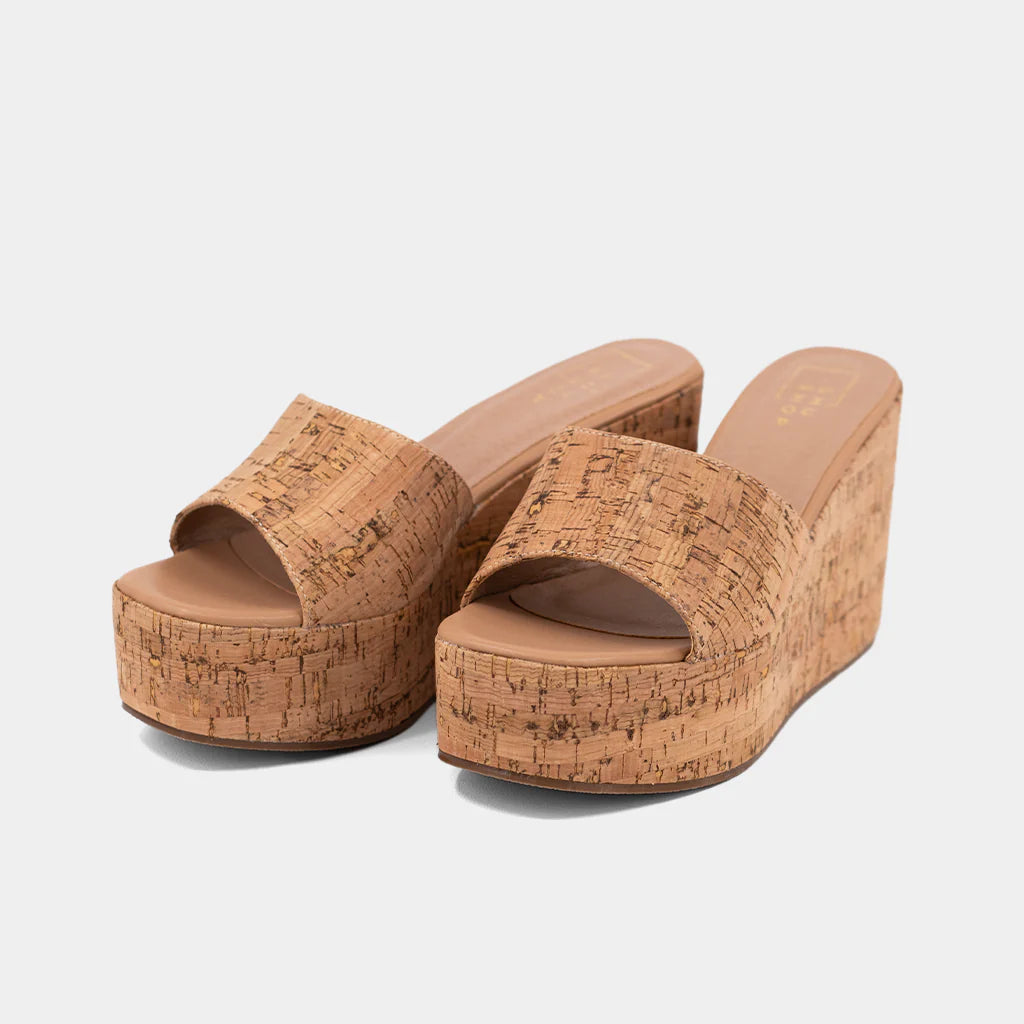 Luna Platform Sandal- Cork
