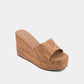 Luna Platform Sandal- Cork