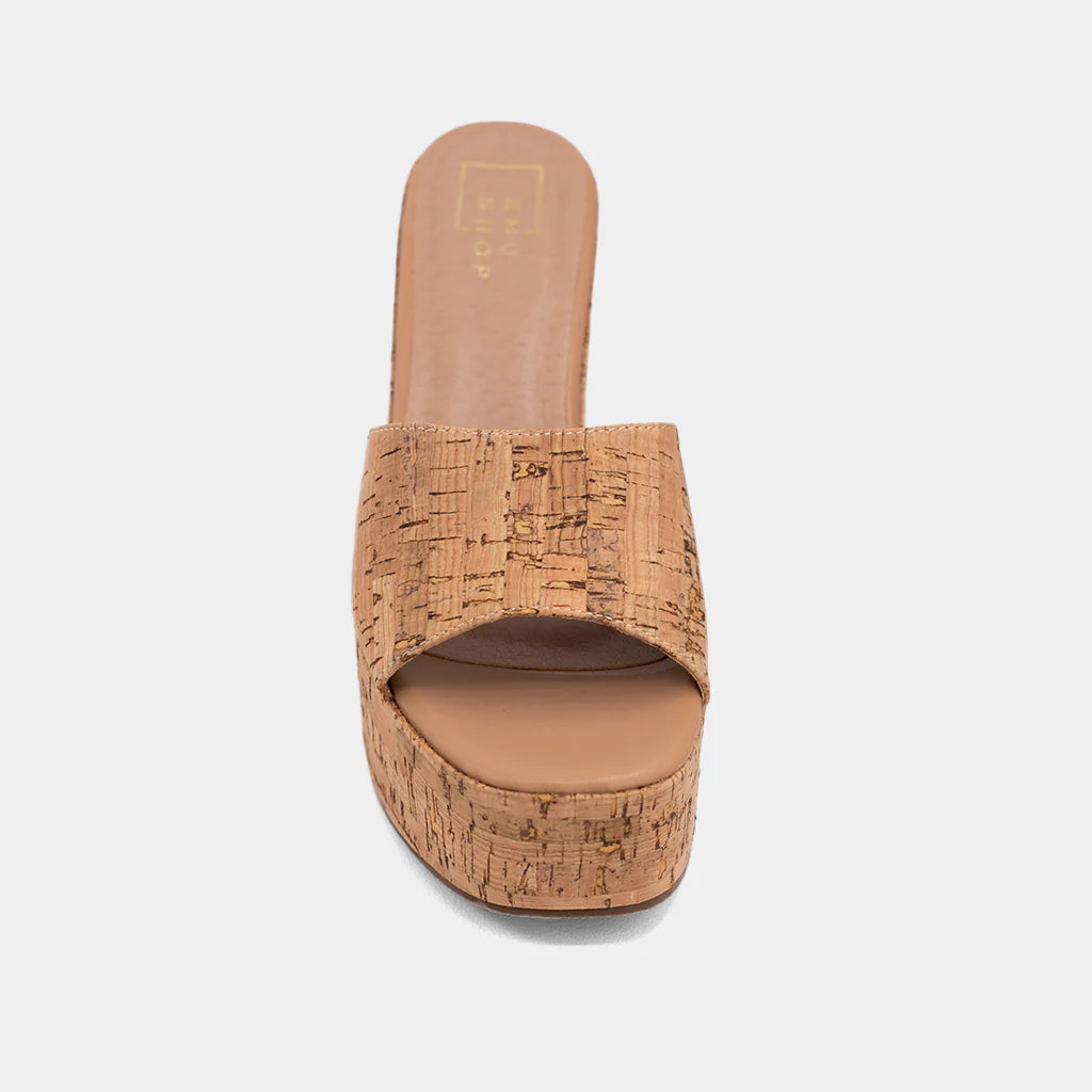 Luna Platform Sandal- Cork