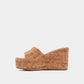 Luna Platform Sandal- Cork