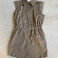 Ellie Suede Mini Dress- Sand