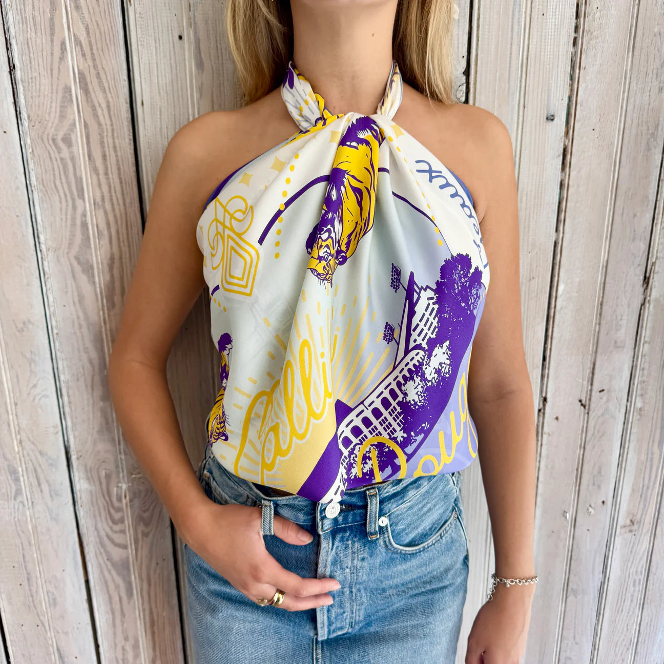 Geaux Silk Scarf