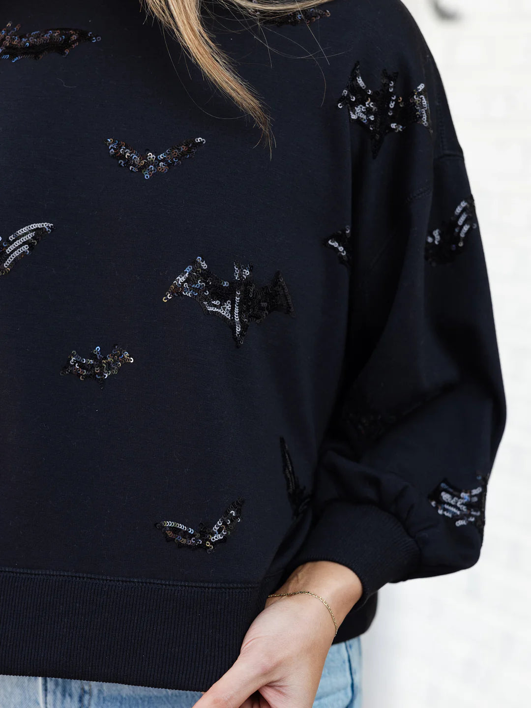 Millie Bats Sweatshirt- Black