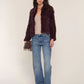 Rosa Fur Jacket- Bordeaux
