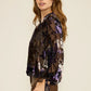 Jacaranda Burnout Top- Purple