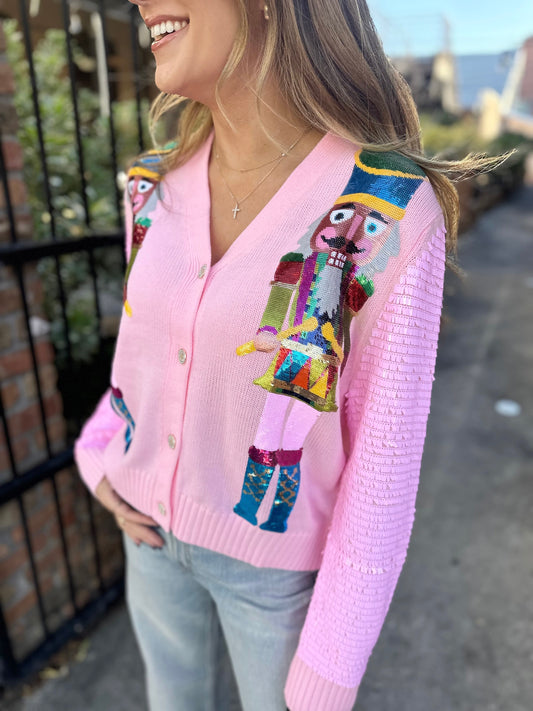 Nutcracker Cardigan- Pink