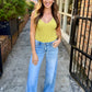 Bowen Ribbed Bodysuit- Avocado
