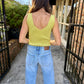 Bowen Ribbed Bodysuit- Avocado