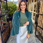 Sage Satin Maxi Skirt- Cream