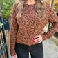Z Supply Medina Leopard Cardigan- Burnt Umber