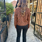 Z Supply Medina Leopard Cardigan- Burnt Umber