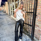 Campo Cap Sleeve Top- Ecru