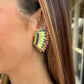 Mardi Gras Wing Earrings- PGG