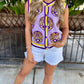 Queen LSU Knit Button Up Vest