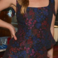 Morgan Mini Skirt- Navy Multi