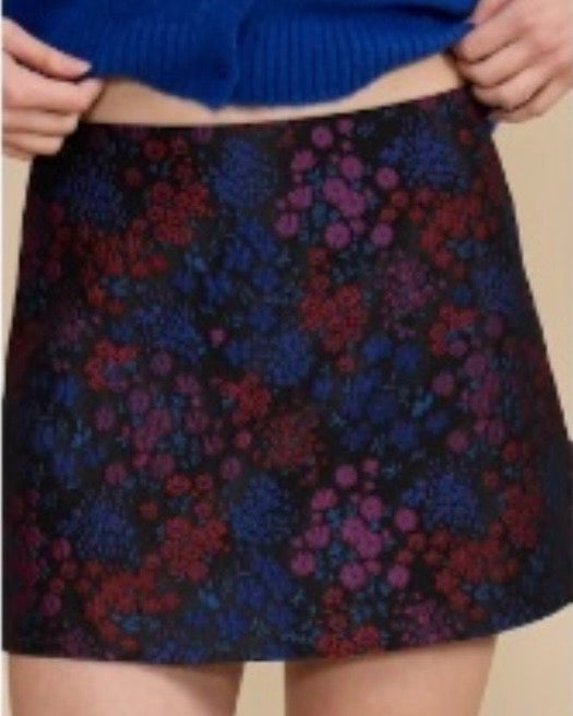 Morgan Mini Skirt- Navy Multi