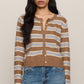 Z Supply Madina Stripe Cardigan-Golden