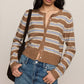 Z Supply Madina Stripe Cardigan-Golden