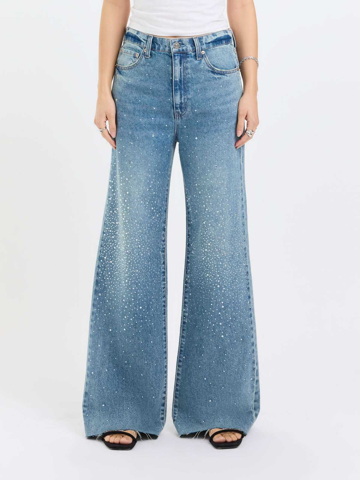 Far Out High Rise Wide Leg- Stardust