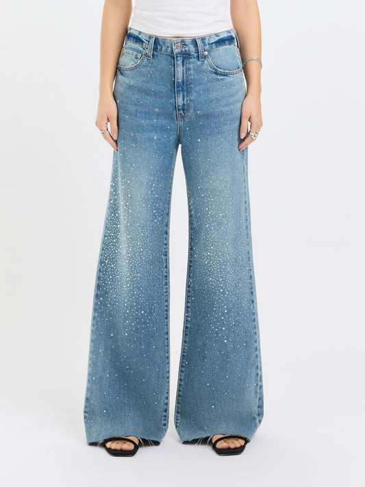 Far Out High Rise Wide Leg- Stardust