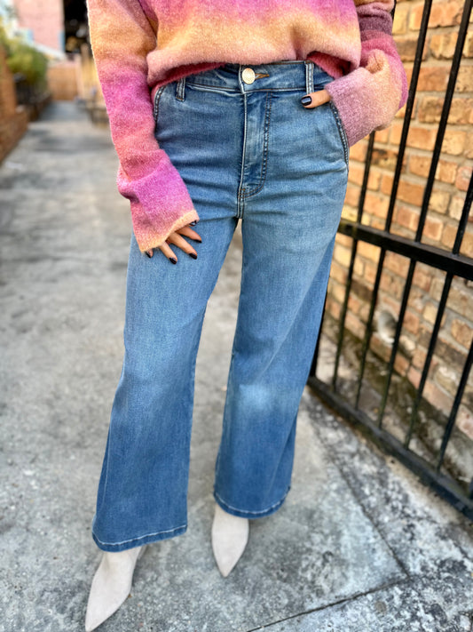 Meg (Acutely) HR Wide Leg Denim