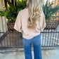 Nadia Sweater Top- Oatmeal