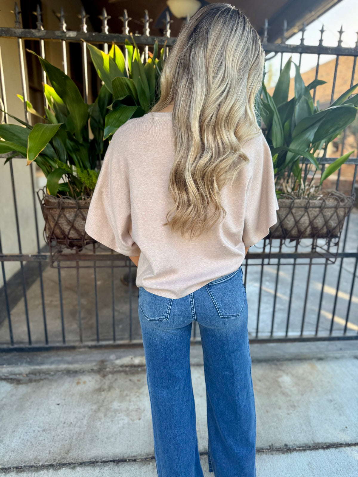 Nadia Sweater Top- Oatmeal