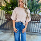 Nadia Sweater Top- Oatmeal
