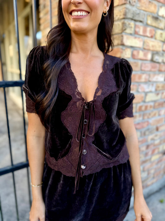 Dorothie Top- Dark Toffee