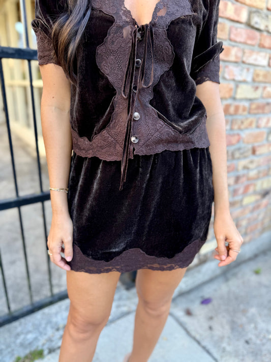 Dorothie Skort- Dark Toffee