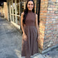 Polly Polka Dot Maxi- Brown